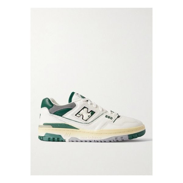 550 퍼포레이티드 디스트레스드 스무스 앤 텍스처 가죽 스니커즈 1647597338720240