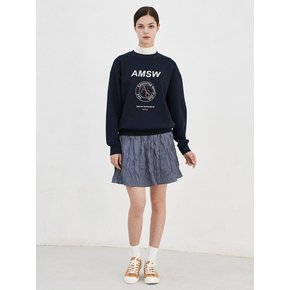 새틴 에이라인 스커트(딥블루) _ Satin A-Line Skirt(D/Blue)