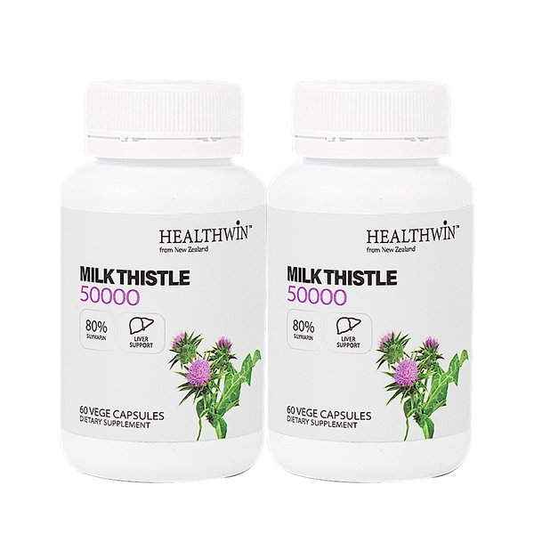 헬스윈 밀크씨슬 Milk Thistle 50000mg 60캡슐 2개