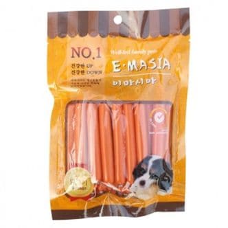 제이큐 생활티콘 강아지 애견 영양 간식 닭고기 소세지 22P X ( 2매입 )