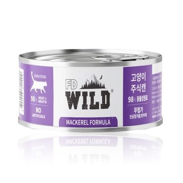 에코펫 에프디 와일드 FD WILD 고양이 주식캔 고등어85g