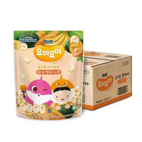 유업 핑크퐁 아기상어 유기농 쌀과자 노랑 25g 8봉