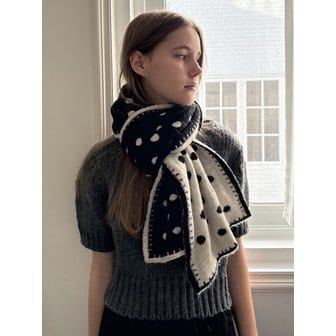 시오르 Poki dot 2-way wool muffler_3 colors