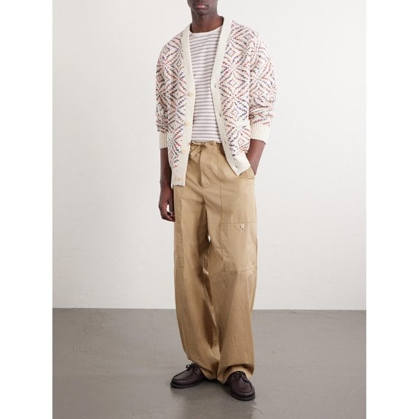 코리더 만다라 자카드 니트 피마 코튼 가디건 46376663163008713