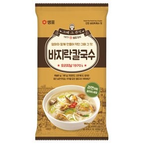 바지락칼국수 100.3G/샘표총알배송