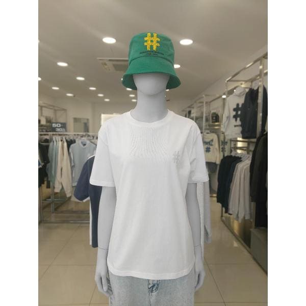 [여주점] 우먼즈 그린 테이핑 해시태그 티셔츠BA252TS502_OF