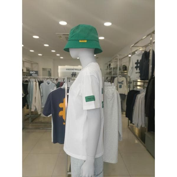 [여주점] 우먼즈 그린 테이핑 해시태그 티셔츠BA252TS502_OF