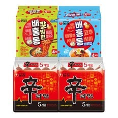 농심 신라면 10입 + 배홍동 비빔면 4입 + 배홍동 칼빔면 4입