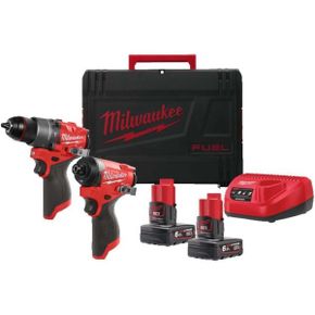 영국 밀워키 드릴세트 M12FPP2A2602X 12v Cordless Twin Pack M12FPD2 M12FID2 2 X 6.0 Batterie