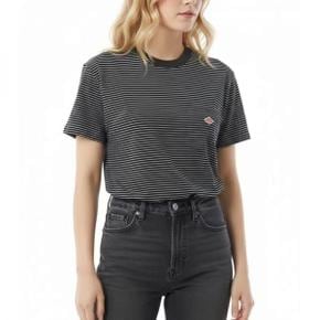 [MUST IT] 단톤 SHORT SLEEVE POCKET TSHIRT STRIPE DTC0197TCB BLACK X WHITE 포켓 반