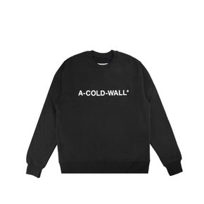 22FW 어콜드월 ACWMW082 BLACK 에센셜 로고 스웨트 셔츠 블랙