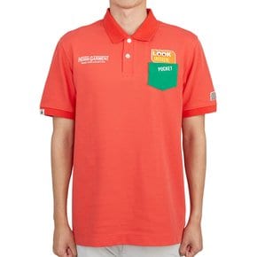골프웨어 남성 반팔티셔츠 HCM 2A AP05 ORANGE