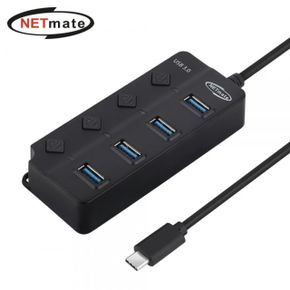 NETmate Type C 허브 NMJSUBC304 USB3.0 4포트