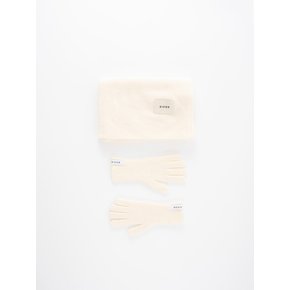 TRIKXI muffler gloves set_ivory