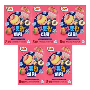 후룻팝 피치 ( 62ml 8개입 ) 5개 / 돌 피치팝 복숭아 얼려먹는 주스
