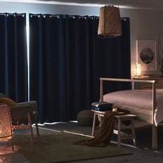 IKEA SSG_힐레보리 반암막커튼한쌍 블루 145x250cm 폴리에스테르100%