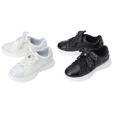 마스터바니 25F/W(421E3SE102)여성 탈착 배색 리본 스파이크리스 골프화