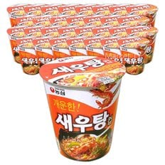  농심 새우탕 컵 67g x 30개 직장인 간식 사발면