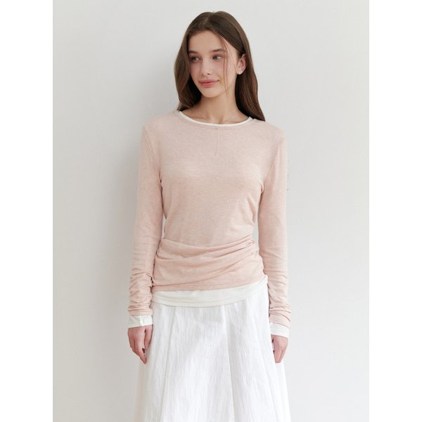 [리퍼브] Smoothie tencel t-shirt (pink)