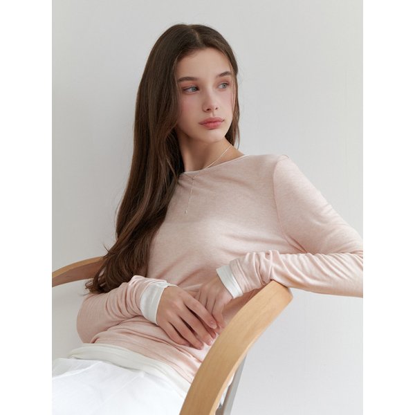 [리퍼브] Smoothie tencel t-shirt (pink)