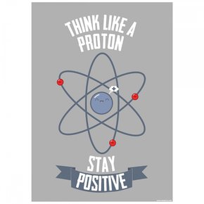 영국직구 그라인드스토어 그린스토어 Think Like A Proton 미니 포스터