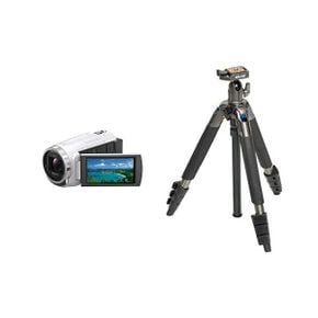 일본 소니 캠코더 Sony Handycam HDR  CX680 Optical 30 X 내장 메모리 GB White W Slik Tripod