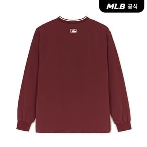 [코리아공식] 스포티브 바시티 오버핏 우븐 맨투맨 BOS (Burgundy)