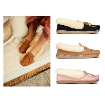 미네통카 [Alpine Sheepskin Moc] 여성 털모카신 슈즈 3종1택 HTSO2F300