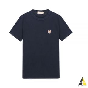 메종키츠네 TEE-SHIRT FOX HEAD PATCH (AW00103KJ0005-NAP480) (폭스 헤드 패치