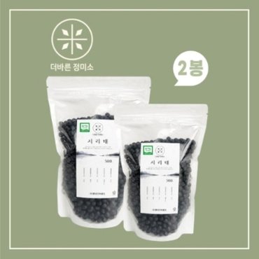  더바른 정미소 유기농 서리태 500g *2봉