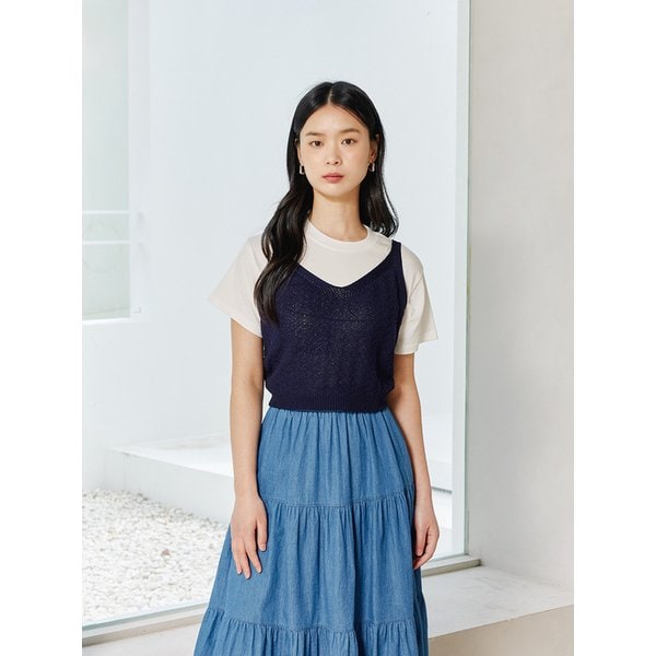 레이어드 니트 뷔스티에 (VKVCE2983)