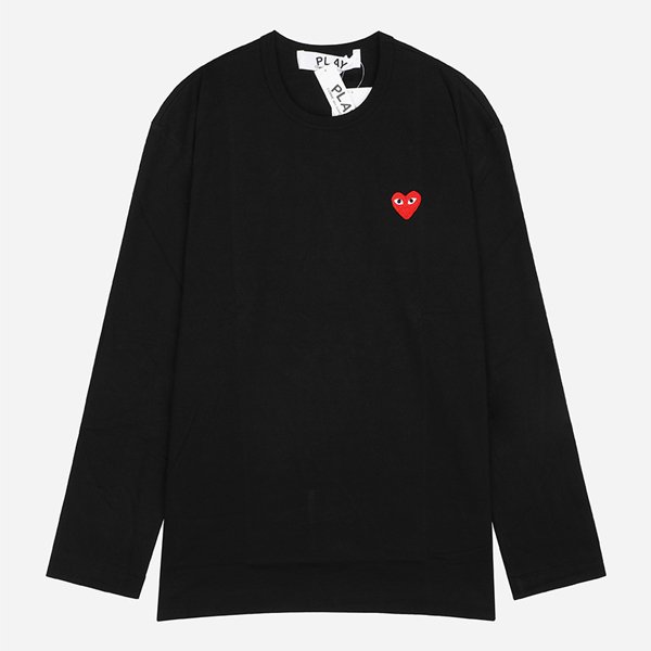 [시흥점] 5F AX T118 051 1 레드 하트 롱슬리브 티셔츠 블랙