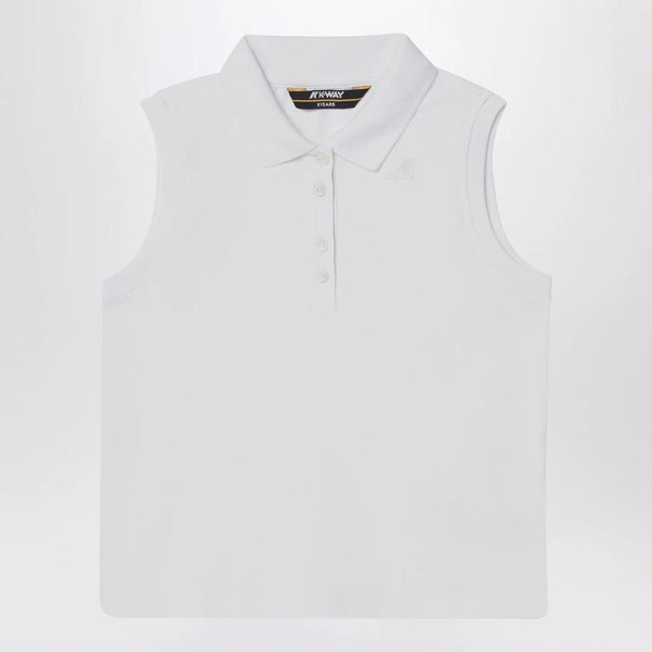 확대된 대표 [해외배송] 화이트 슬리브리스 코튼 폴로 (KIDS ) K61414W-BCO-001 B0051854899