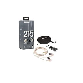 SHURE 이어폰 SE 시리즈 SE215 커널형 고차음성 클리어 SE215-CL-J