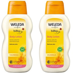 벨레다 베이비 카렌듈라 바디 로션 Weleda Baby Calendula Body Lotion 200ml 2개