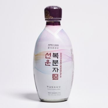  고창 복분자주 선운 13도 375ml 선연 서해안복분자 화이트 토굴 발효