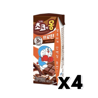  남양 초코에몽 프로틴 단백질팩우유 190ml x 4개