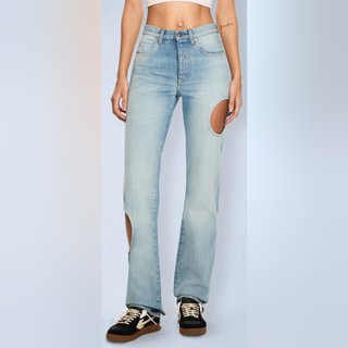 오프화이트 26 FW 오프화이트 New Meteor 컷아웃 데님 진 2YA06ES26DEN001W415