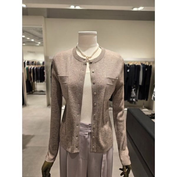 [파주점] 울 패치 포켓 라운드넥 가디건 JS3B1CD501