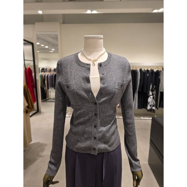 [파주점] 울 패치 포켓 라운드넥 가디건 JS3B1CD501