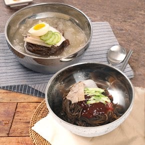 매콤 시원한 칡 물냉면 5인분비빔냉면 5인분(사리2kg사골육수350g*5봉비빔장300g)