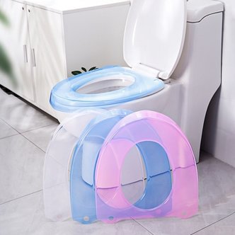 텐바이텐 헤더 투명 걸이형 욕실 위생 변기 커버