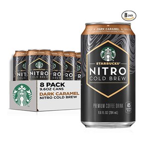 Starbucks스타벅스  니트로  콜드브루  커피  다크  카라멜  284ml  8캔