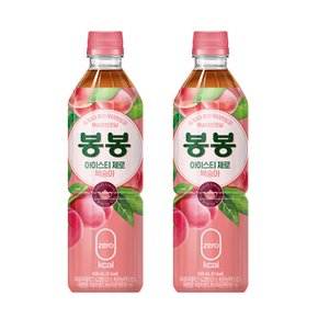 [코카콜라직영 H]  봉봉 아이스티제로 복숭아 500ml 24개