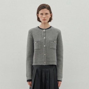 나인 HAILEY TWEED KNIT CARDIGAN_S CD2134