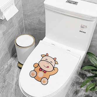 오너클랜 깜찍한 동물디자인 화장실 옷장 변기뚜껑 탈취 스티커