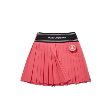 마크앤로나 W TN WOVEN PLEAT SKIRT (LR1TE74F)