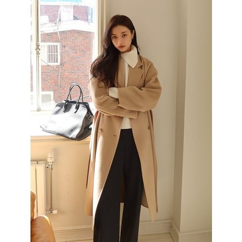 [PREMIUM] Cashmere-blend Handmade Double Long Coat_2color