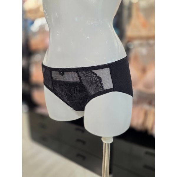 [시흥점] S 비너스 ) 오르화 쉬폰레이스 홑겹 브라 세트 헴팬티 단품 [OPT7863H-BK]