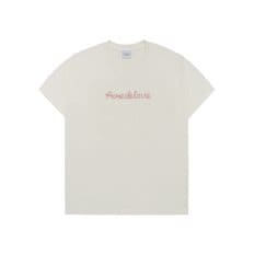 CHAIN EMBOSSING SCRIPT PRINTING SHORT SLEEVE T-SHIRT 체인엠보스크립트 티셔츠